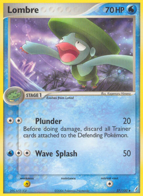 EX Crystal Guardians Lombre #37/100